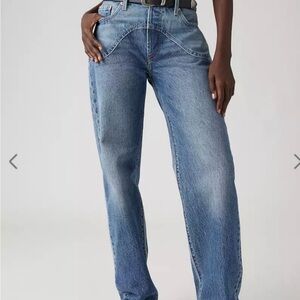 Levi's Mid Wash Blue Straight-Leg Jeans
